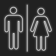 Separate Male and Female Toilets